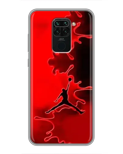 Чехол для Xiaomi Redmi Note 9 с картинкой «Jordan Red Smoke»