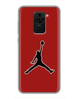 Чехол для Xiaomi Redmi Note 9 с картинкой «Jordan Red Back»