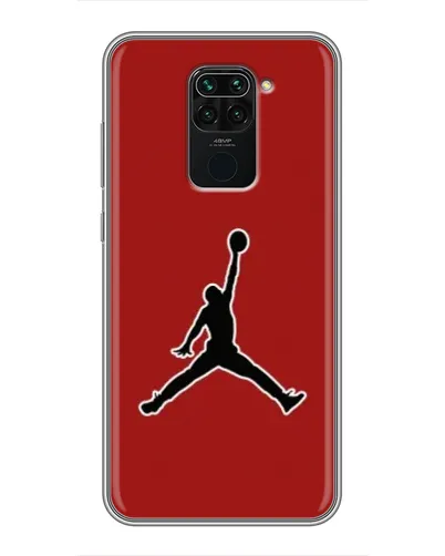 Чехол для Xiaomi Redmi Note 9 с картинкой «Jordan Red Back»