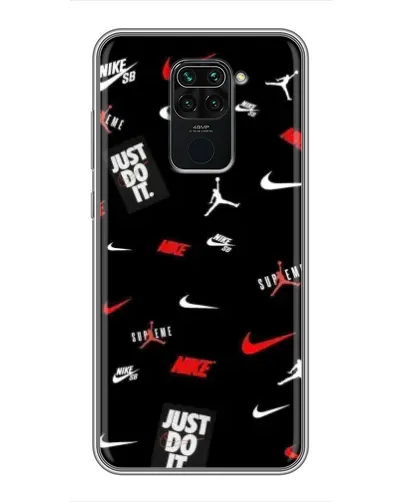 Чехол для Xiaomi Redmi Note 9 с картинкой «Nike Mix Pattern»