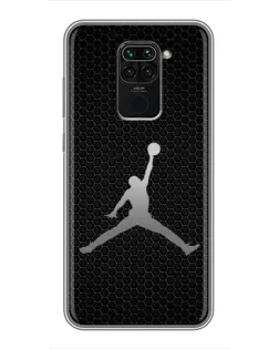 Чехол для Xiaomi Redmi Note 9 с картинкой «Jordan Dark Carbon»