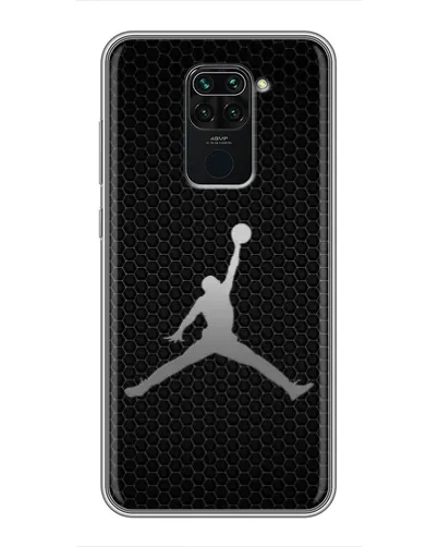 Чехол для Xiaomi Redmi Note 9 с картинкой «Jordan Dark Carbon»