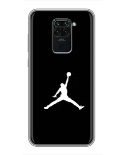 Чехол для Xiaomi Redmi Note 9 с картинкой «Jordan Silhouette»