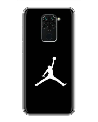 Чехол для Xiaomi Redmi Note 9 с картинкой «Jordan Silhouette»