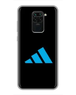 Чехол для Xiaomi Redmi Note 9 с картинкой «Adidas Cyan Logo»