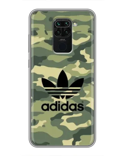 Чехол для Xiaomi Redmi Note 9 с картинкой «Милитари стиль Adidas»