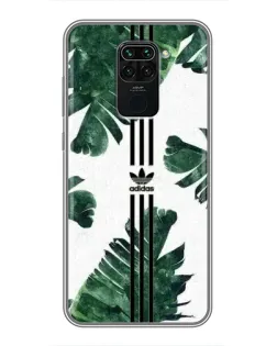 Чехол для Xiaomi Redmi Note 9 с картинкой «Пальмовые листья адидас»