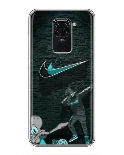 Чехол для Xiaomi Redmi Note 9 с картинкой «Спортивный арт Nike»