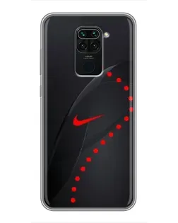 Чехол для Xiaomi Redmi Note 9 с картинкой «Абстрактный дизайн Nike»