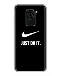 Чехол для Xiaomi Redmi Note 9 с картинкой «Классический принт Nike»