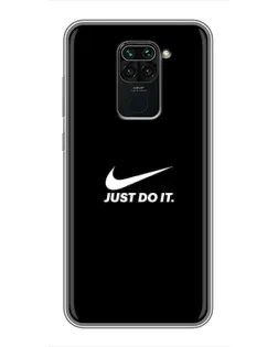 Чехол для Xiaomi Redmi Note 9 с картинкой «Минимализм от Nike»