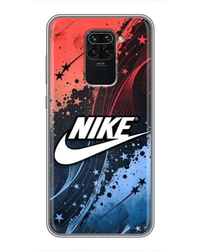Чехол для Xiaomi Redmi Note 9 с картинкой «Градиентный принт Найк»