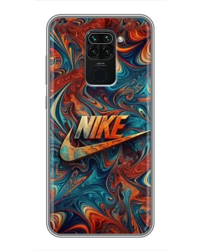 Чехол для Xiaomi Redmi Note 9 с картинкой «Nike в абстракции»