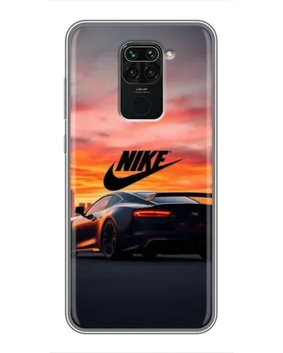 Чехол для Xiaomi Redmi Note 9 с картинкой «Nike и суперкар»