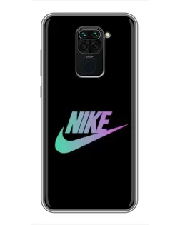 Чехол для Xiaomi Redmi Note 9 с картинкой «Nike — городская ночь»