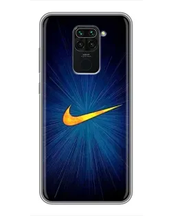 Чохол для Xiaomi Redmi Note 9 з картинкою «Синій пульс Nike»