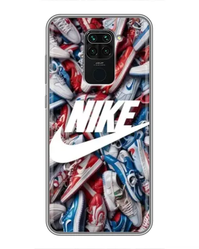 Чохол для Xiaomi Redmi Note 9 з картинкою «Колаж кросівок Найк» Чохол для Xiaomi Redmi Note 9 з картинкою «Колаж кросівок Найк»
