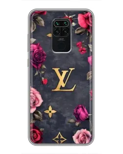 Чехол для Xiaomi Redmi Note 9 с картинкой «Цветочный Louis Vuitton»