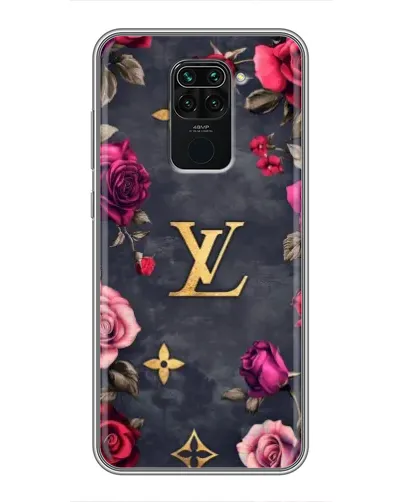 Чехол для Xiaomi Redmi Note 9 с картинкой «Цветочный Louis Vuitton»
