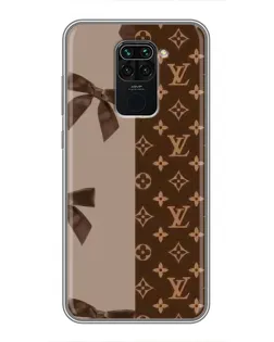 Чехол для Xiaomi Redmi Note 9 с картинкой «Louis Vuitton — банты»