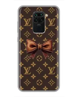 Чехол для Xiaomi Redmi Note 9 с картинкой «LV с бантом»