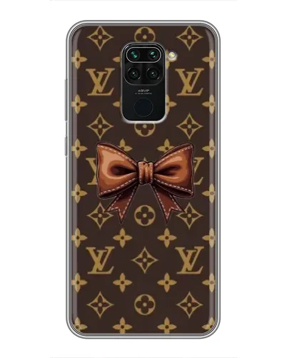 Чехол для Xiaomi Redmi Note 9 с картинкой «LV с бантом»