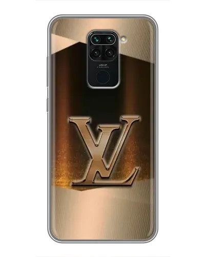 Чехол для Xiaomi Redmi Note 9 с картинкой «LV — золотое сияние»