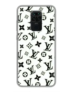 Чехол для Xiaomi Redmi Note 9 с картинкой «Монохромный хаос LV»