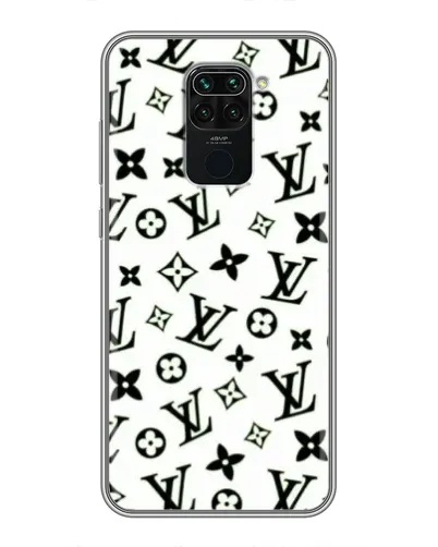 Чехол для Xiaomi Redmi Note 9 с картинкой «Монохромный хаос LV»