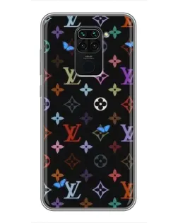 Чехол для Xiaomi Redmi Note 9 с картинкой «Цветная монограмма LV»