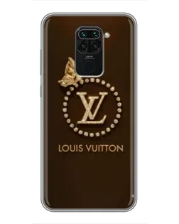 Чехол для Xiaomi Redmi Note 9 с картинкой «LV — золотая печать»