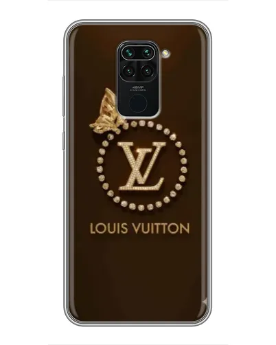 Чехол для Xiaomi Redmi Note 9 с картинкой «LV — золотая печать»