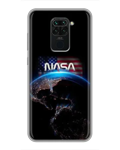 Чехол для Xiaomi Redmi Note 9 с картинкой «Земля из космоса NASA»