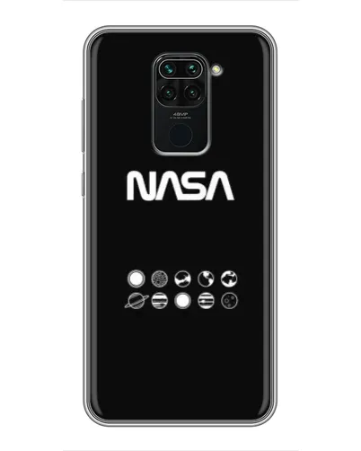 Чехол для Xiaomi Redmi Note 9 с картинкой «NASA — технический принт»