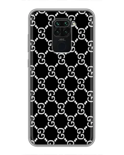 Чехол для Xiaomi Redmi Note 9 с картинкой «Gucci — сетчатый паттерн»
