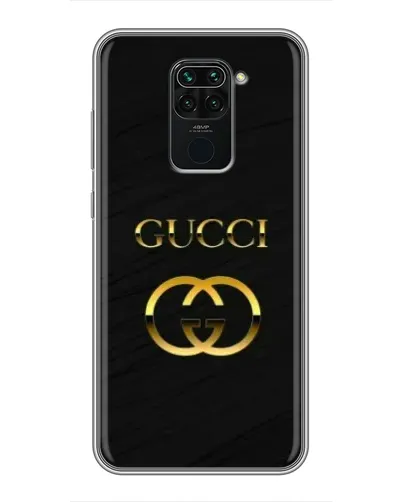 Чехол для Xiaomi Redmi Note 9 с картинкой «Золотой логотип Gucci»