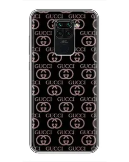 Чехол для Xiaomi Redmi Note 9 с картинкой «Классическая монограмма Gucci»