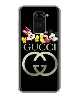 Чехол для Xiaomi Redmi Note 9 с картинкой «Gucci — герои Disney»