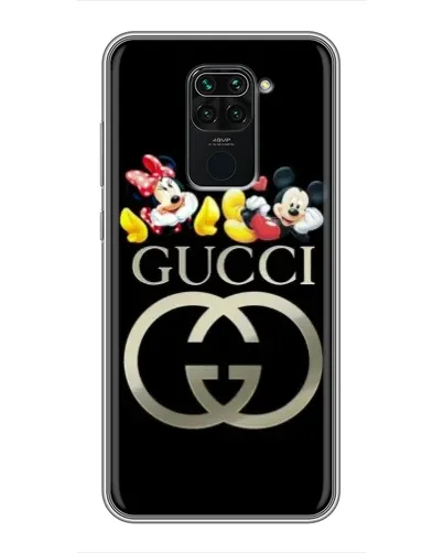 Чехол для Xiaomi Redmi Note 9 с картинкой «Gucci — герои Disney»