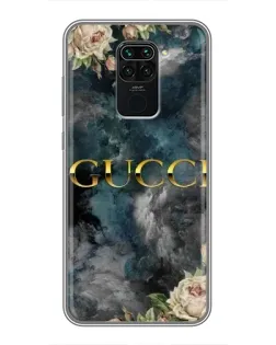 Чохол для Xiaomi Redmi Note 9 з картинкою «Абстрактні квіти Gucci»