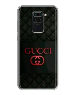 Чехол для Xiaomi Redmi Note 9 с картинкой «Gucci — стеганый черный»