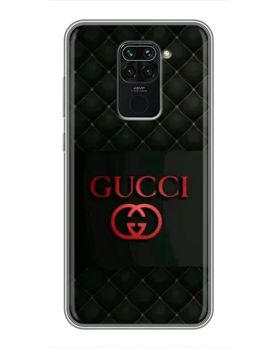 Чехол для Xiaomi Redmi Note 9 с картинкой «Gucci — стеганый черный»