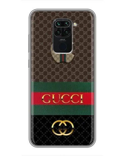 Чехол для Xiaomi Redmi Note 9 с картинкой «Gucci — брендированный десерт»