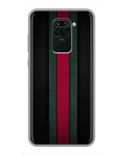 Чехол для Xiaomi Redmi Note 9 с картинкой «Gucci — неоновая линия»