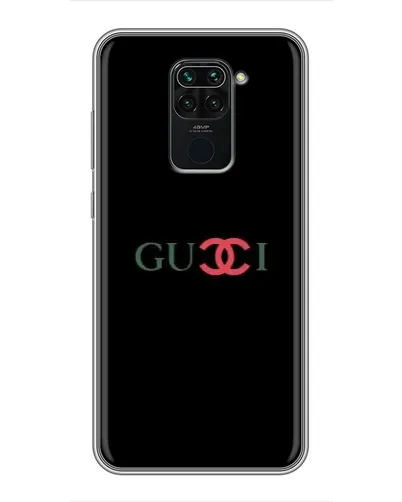 Чехол для Xiaomi Redmi Note 9 с картинкой «Gucci — красный градиент»