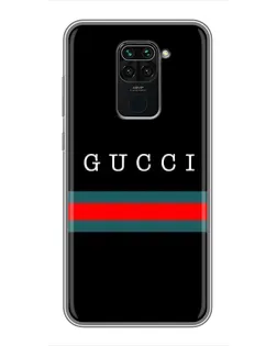 Чехол для Xiaomi Redmi Note 9 с картинкой «Gucci — красный пояс»
