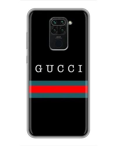Чехол для Xiaomi Redmi Note 9 с картинкой «Gucci — красный пояс»