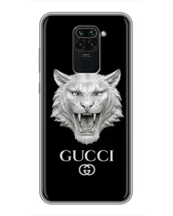 Чохол для Xiaomi Redmi Note 9 з картинкою «Gucci — срібний лев»
