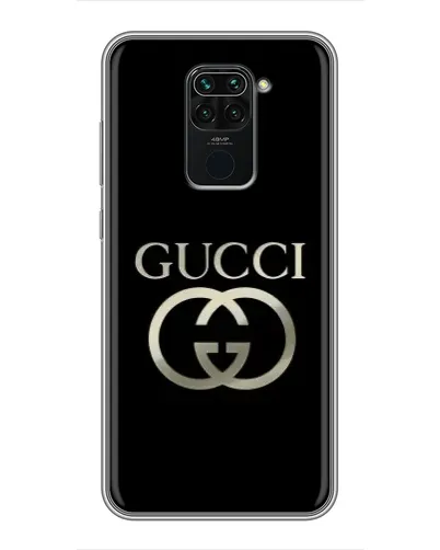 Чохол для Xiaomi Redmi Note 9 з картинкою «Gucci — золото на чорному» Чохол для Xiaomi Redmi Note 9 з картинкою «Gucci — золото на чорному»