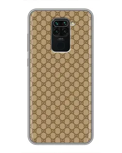 Чохол для Xiaomi Redmi Note 9 з картинкою «Gucci — класичний беж»